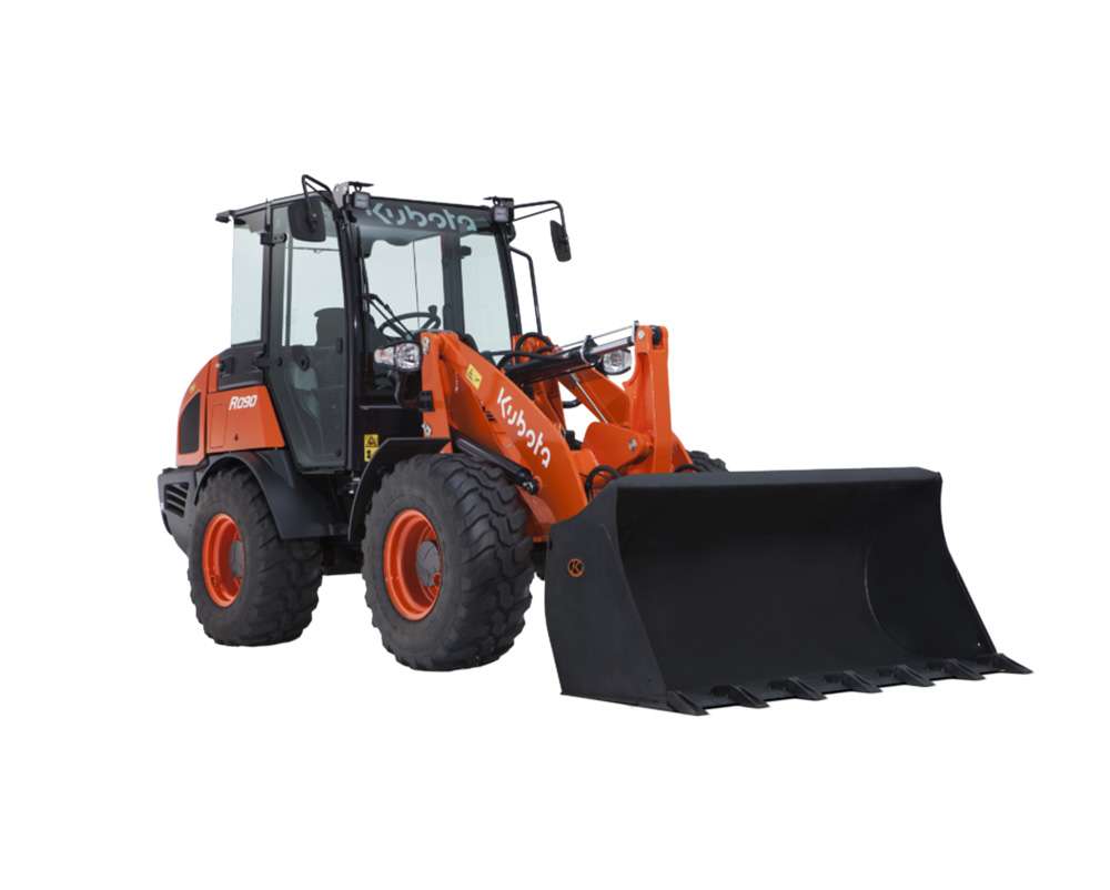 Kolesový nakladač Kubota R090 na prenájom v požičovni Rentylios