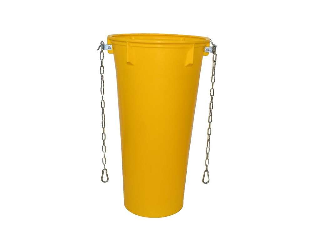 Plastový stavebný sklz na suť s reťazami